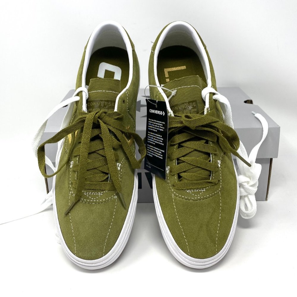 🌿Sale🌿 CONVERSE 168669C Women Louie Lopez Pro OX Suede Dark Moss Green 168669C - Picture 4 of 11
